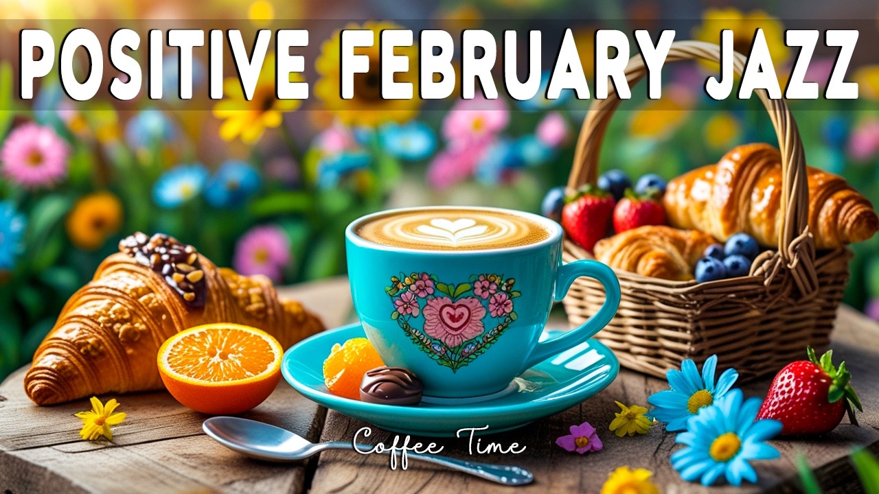 Positive February Coffee Jazz ☕ Elegant Bossa Nova Piano & Relaxing Jazz Music for Study & Good Mood