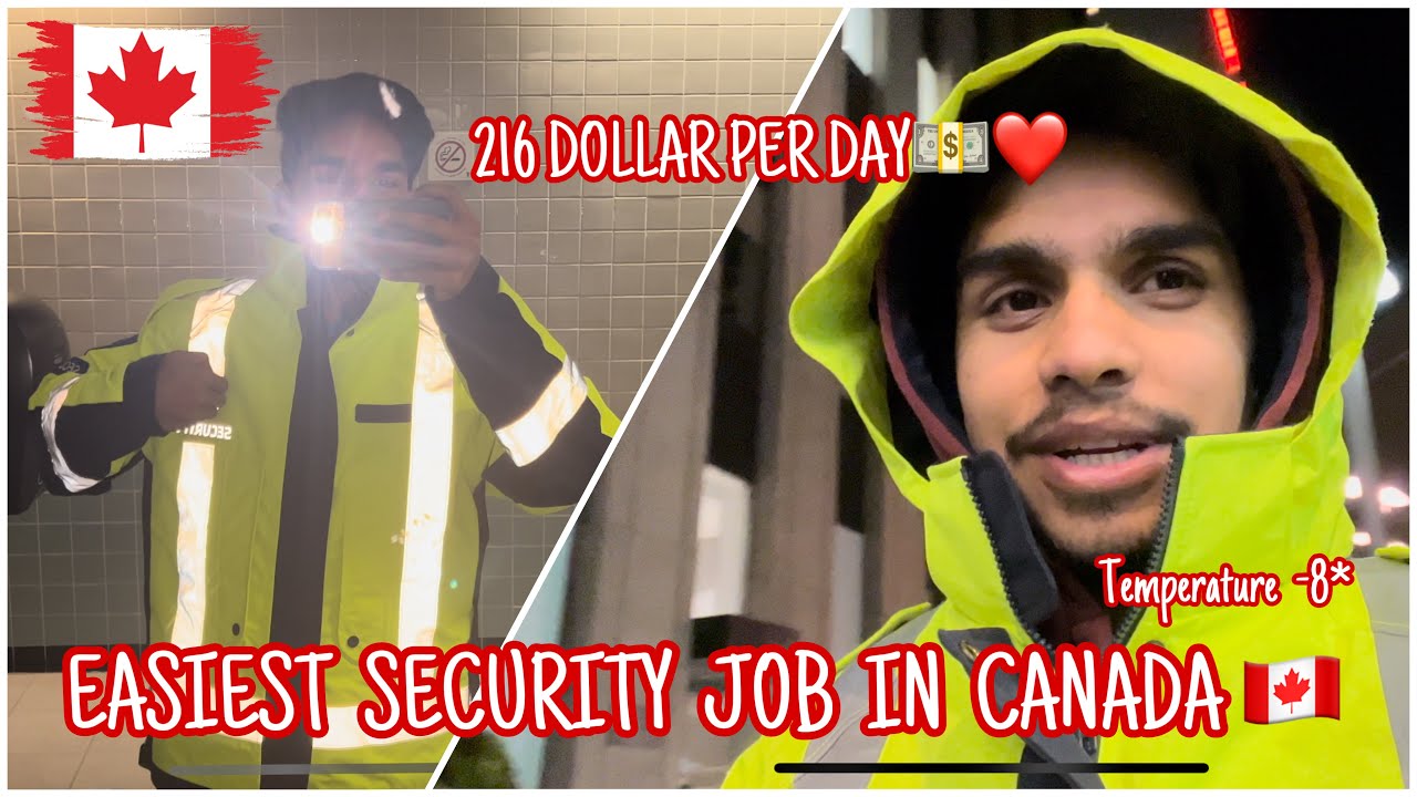 EASIEST SECURITY JOB IN CANADA🇨🇦 || OUTSIDE JOB IN WINTERS 🥶 || ITSMEPIYUSH