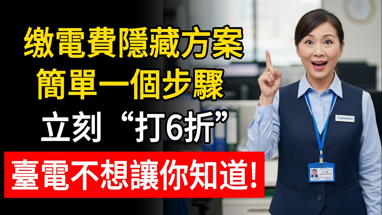 缴電費隱藏方案：簡單一個步驟，立刻“打6折”，臺電不想讓你知道！#生活智慧 #養老生活 #養老金 #中老年