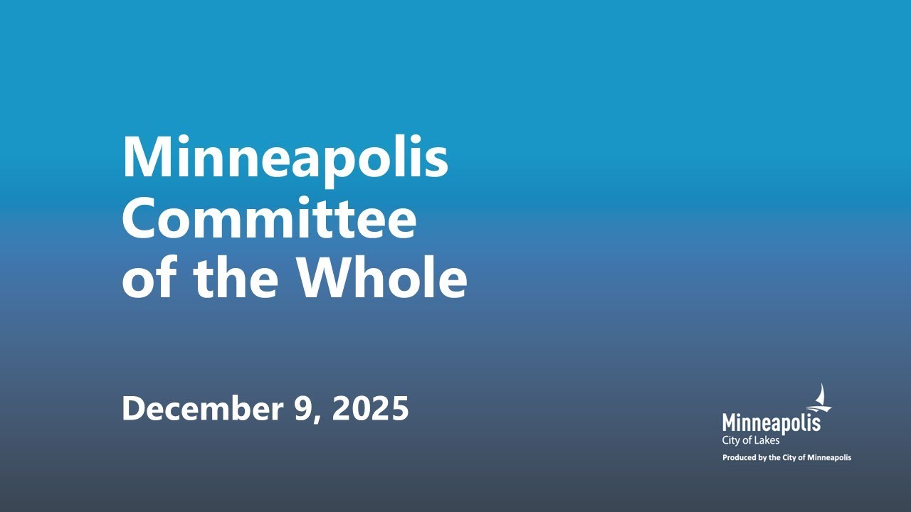 December 9, 2025 Committee of the Whole