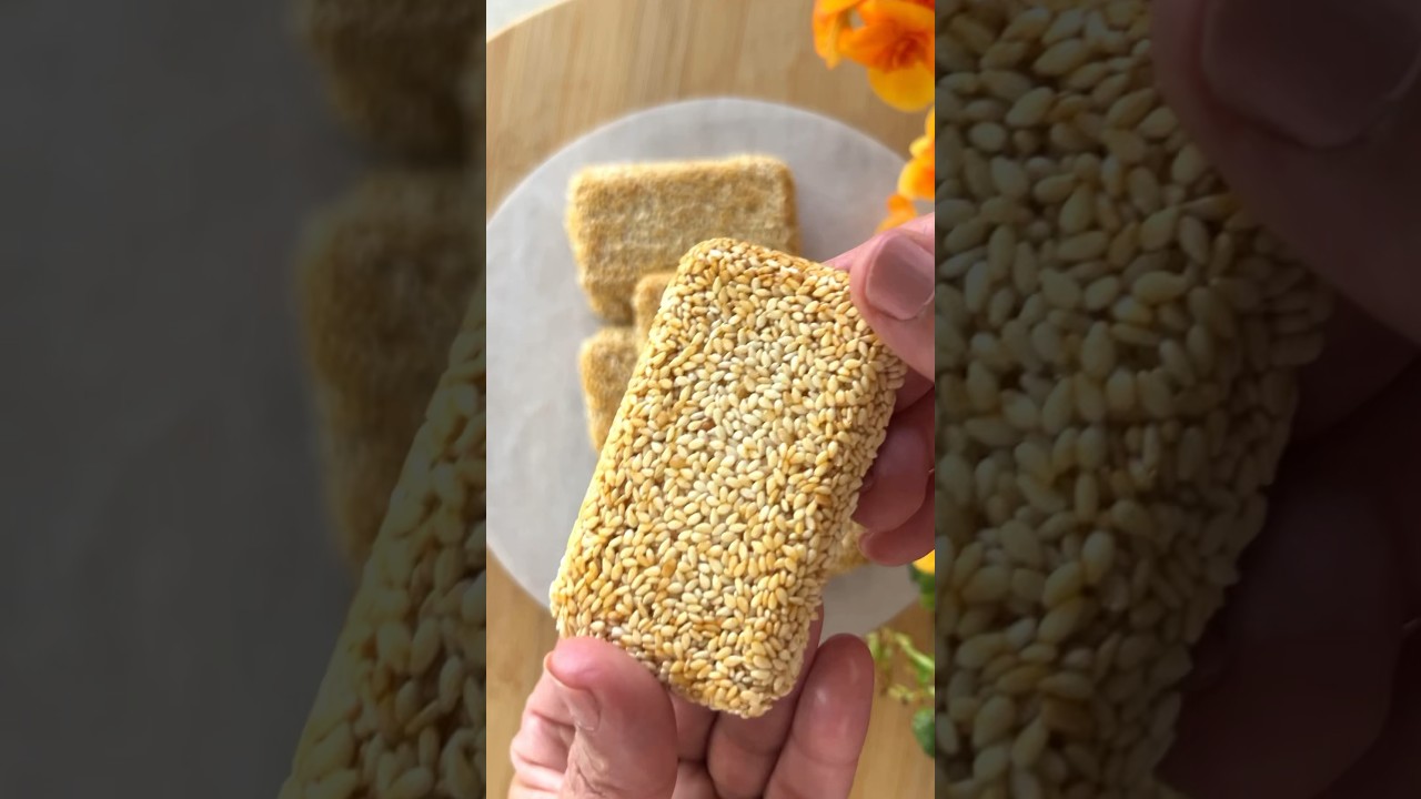 The Best Sesame Candy Recipe 💯 2 Ingredients. No Sugar❗️#sesame #candy #recipe #easy #viral #fyp
