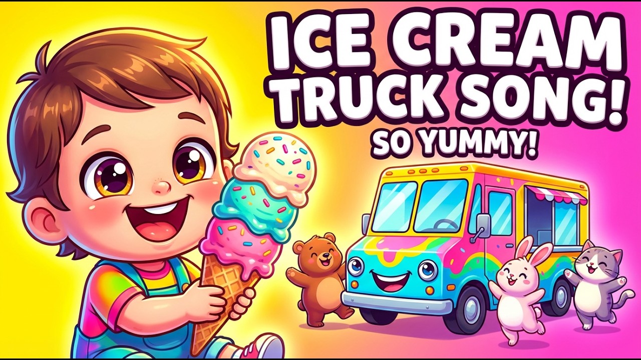 🎵 Baby Ice Cream Truck Song 🍦🚚 | Sweet Treat Fun Song for Kids | Nursery Rhymes USA