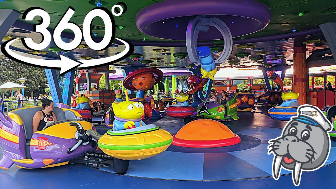 360 VR Alien Swirling Saucers 4K Ride - Experience the Thrills of Disney World's Hollywood Studios