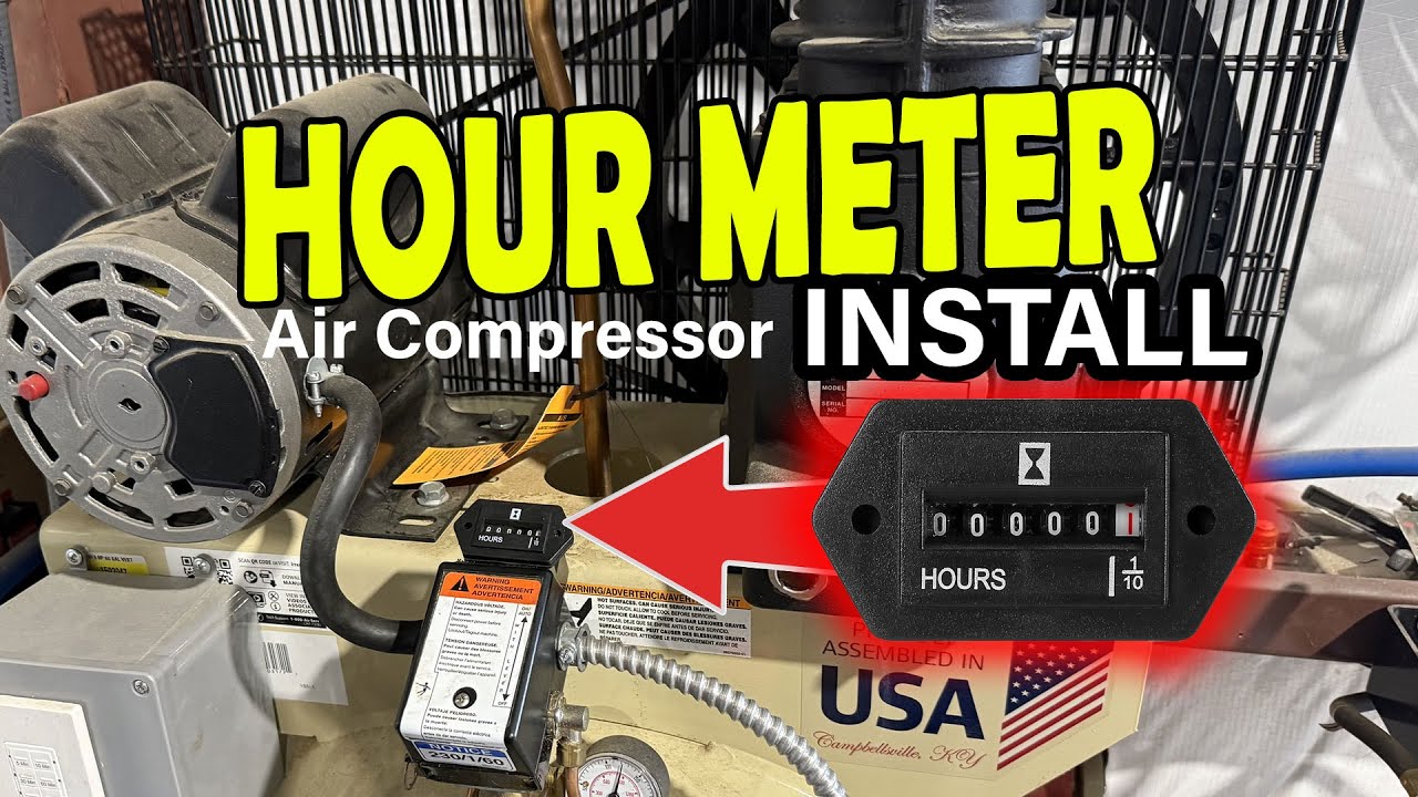 How to Install an Hour Meter on Your Air Compressor | Track Usage Easily!