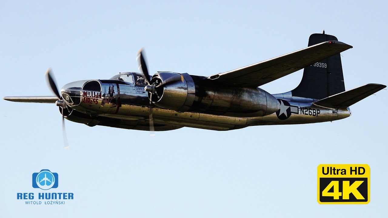 Douglas B-26K Invader at Antidotum Airshow Leszno 2024