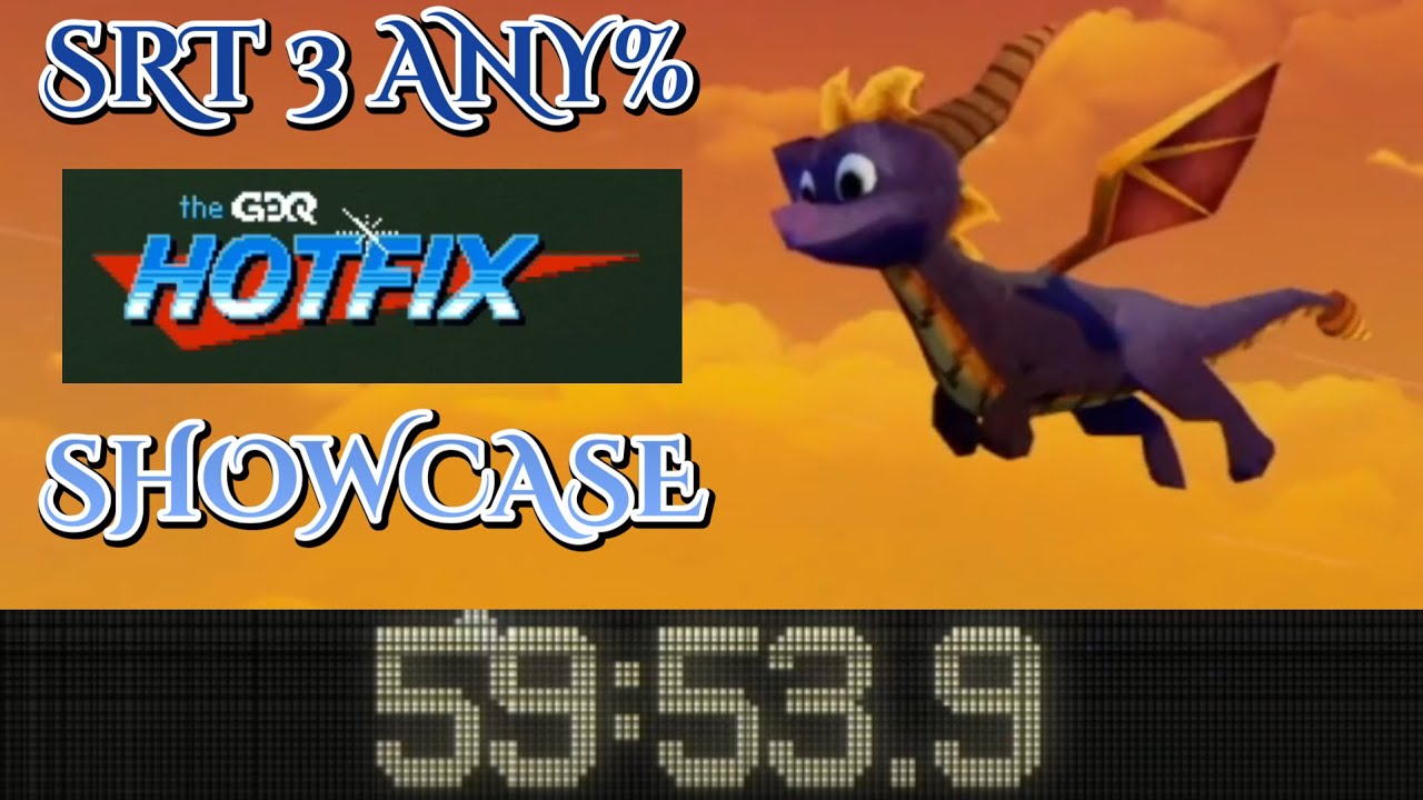 Spyro Reignited 3: Any% GDQ Hotfix Showcase (59:53 RTA)