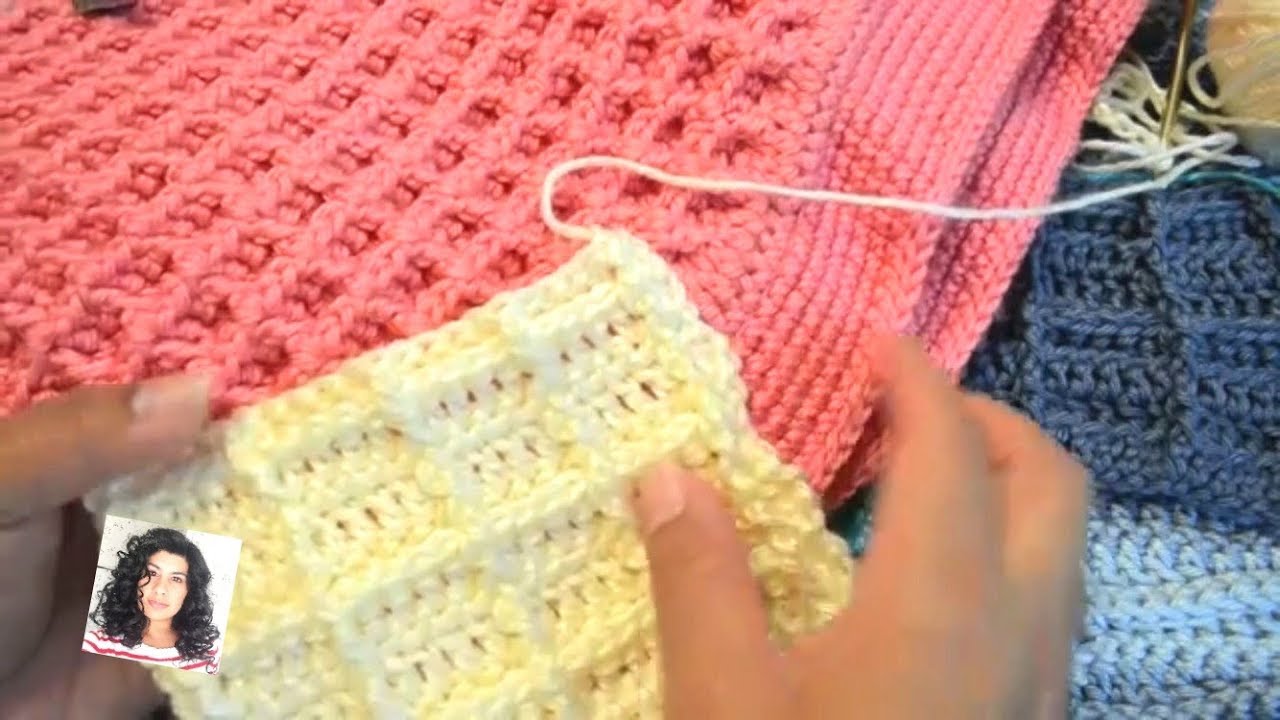 How To Crochet Waffle Stitch | Belgian Waffle Stitch