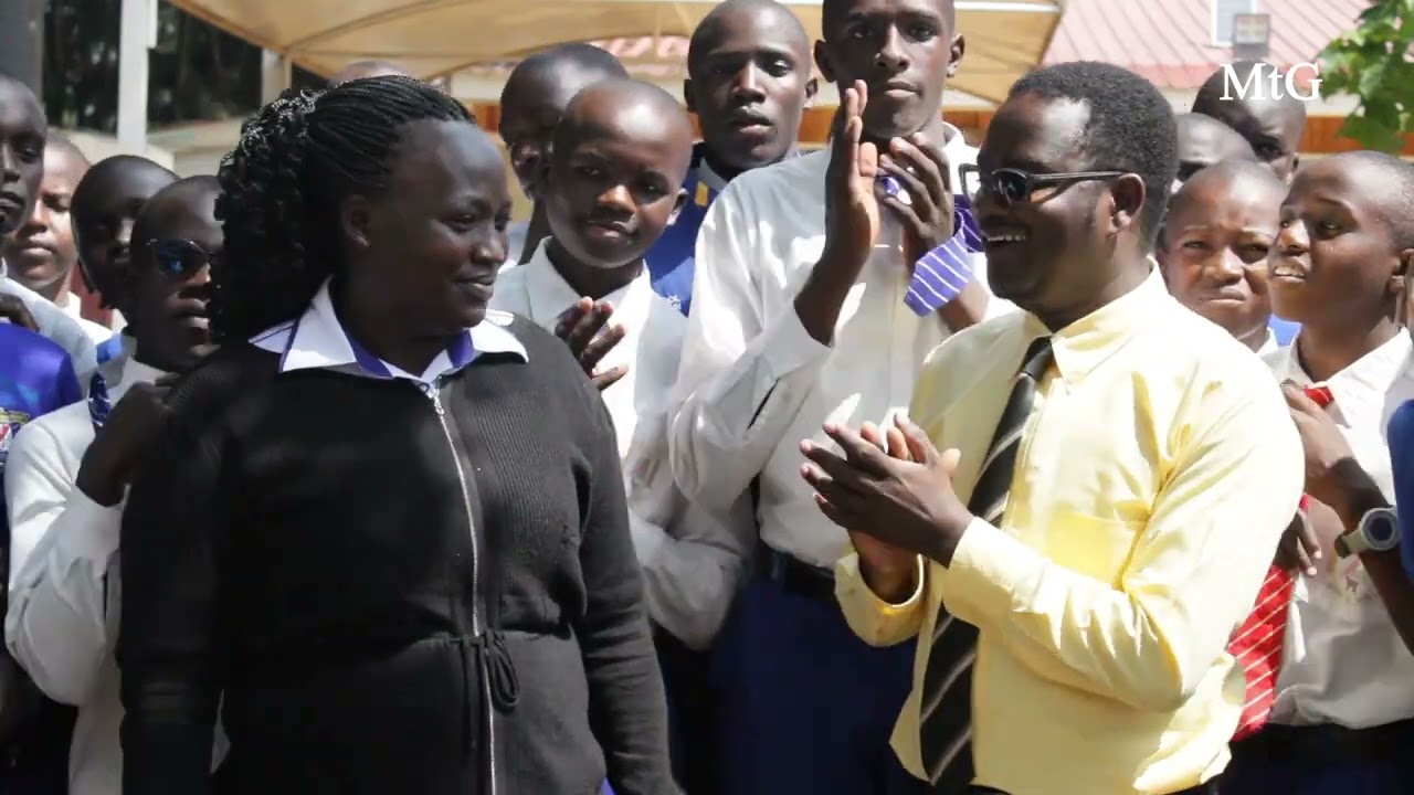Emining Boys Appreciation statement to Emmanuel Melly after students council training