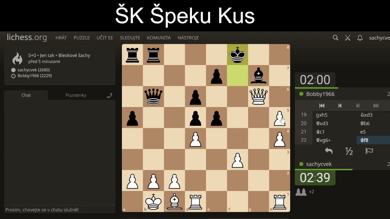 ŠK ŠK Pěkná myšlenka v koncovce a paradox zahájení aneb 