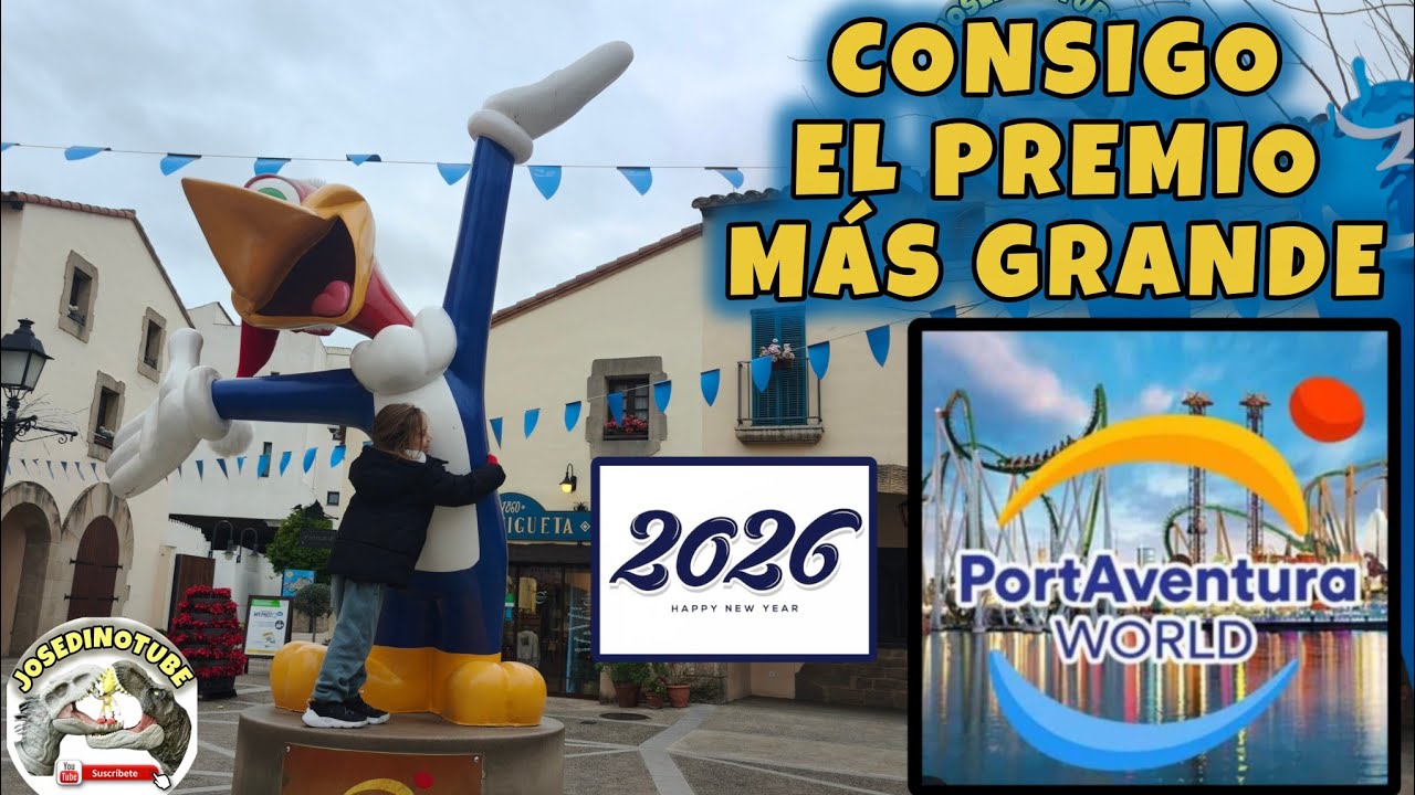 Consigo el premio grande 😱 Port Aventura World 2026 jugando con la IA