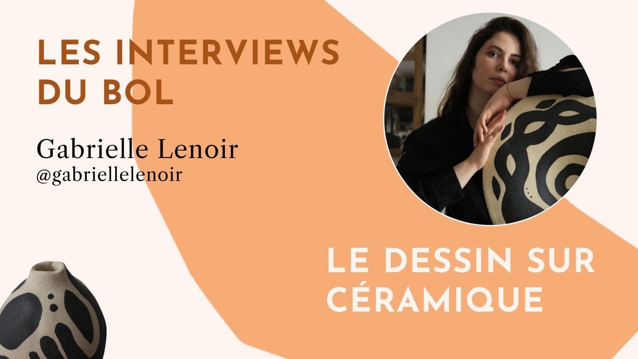 Le dessin sur céramique - Gabrielle Lenoir