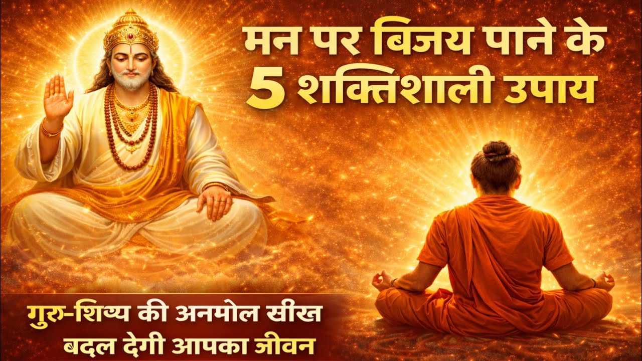 मन पर विजय पाने के 5 शक्तिशाली उपाय | गुरु-शिष्य की दिव्य शिक्षा | Sankar Bhagwan Gyan