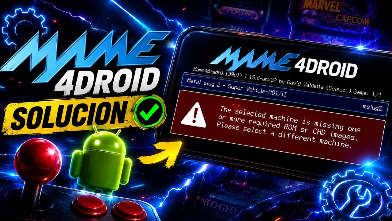 ⚠como ARREGLAR el ERROR de MAME4DROID 😀Facil y Rapido