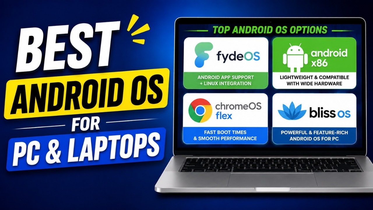 Best Android OS for PC and Laptop in 2026 &ndash; Full Comparison & Review!  Play Store And Key
