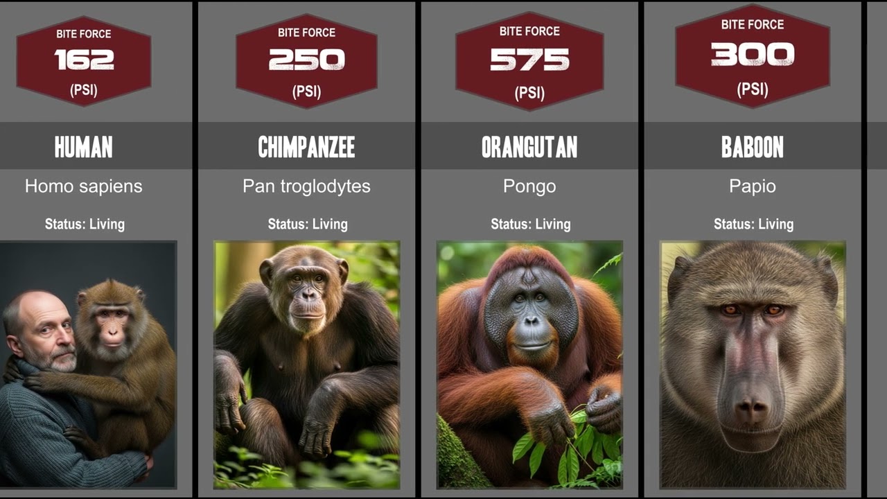 Which Animal Has The Strongest Bite Force? 🦈 Animal Comparison