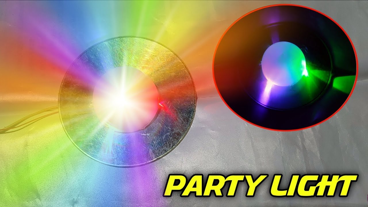 how to make party light | easy experiment