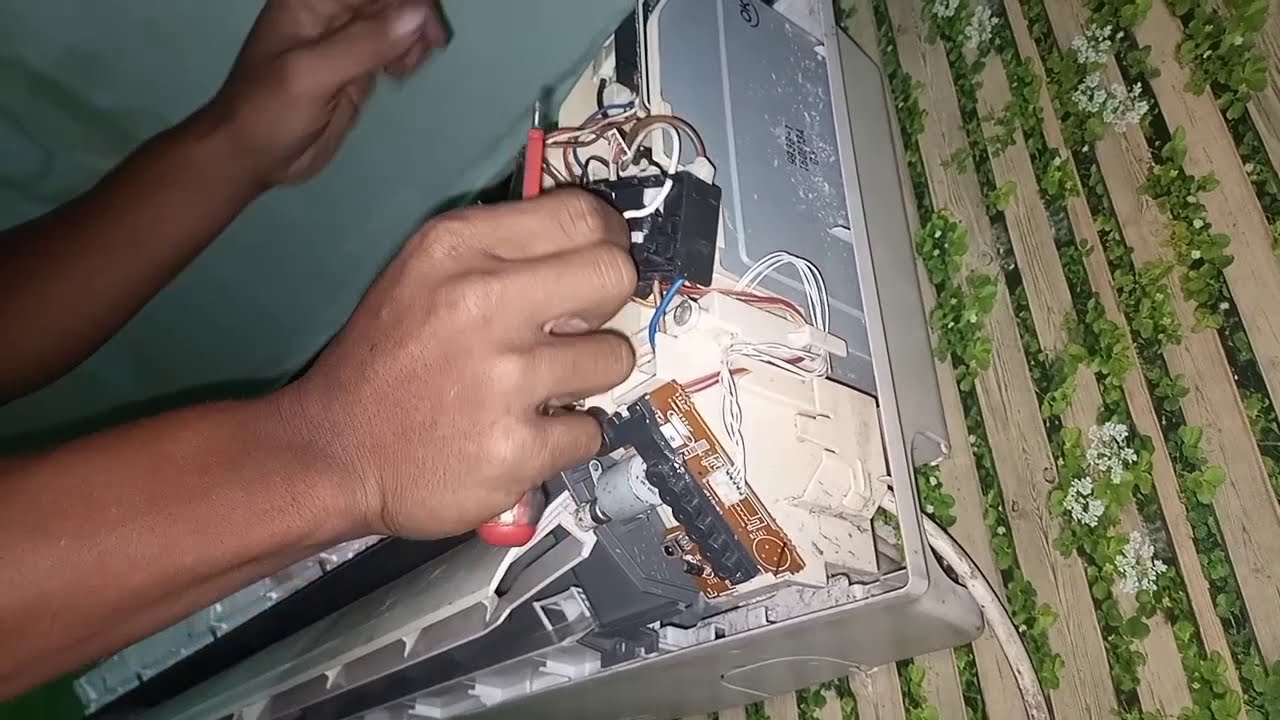 Indor ac PANASONIC tidak bisa hidup pake remot dan tombol manua | modul ac