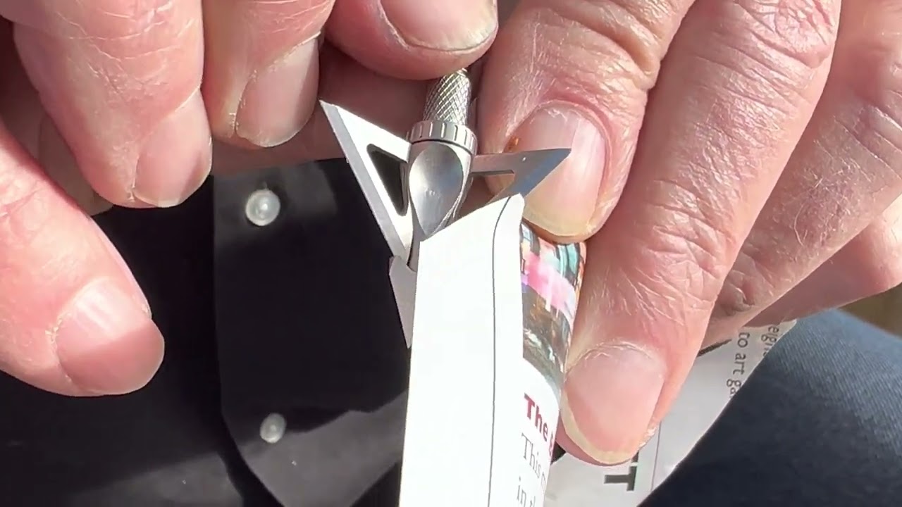 Will it Sharpen? Sharpening a Broad Head Arrowhead