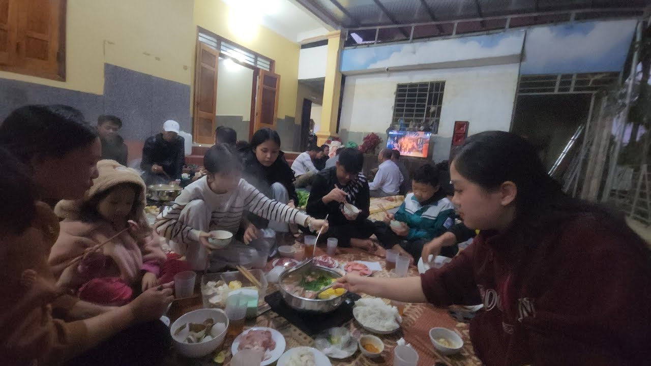 Đại tiệc tất niên nhà Bố vợ toàn món ngon khó cưỡng. Hoàng Hiền