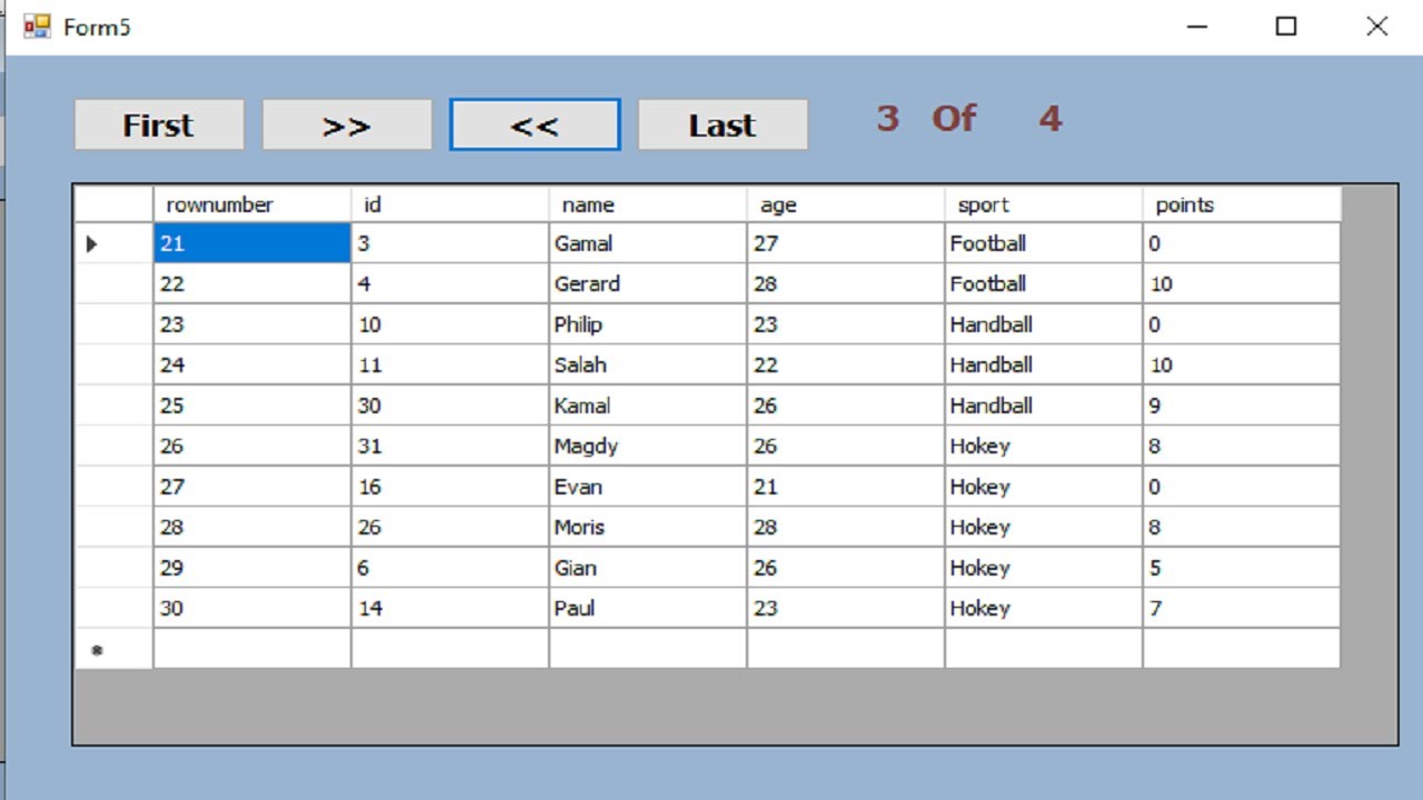 Programming in VB. net: Video about pagination in datagridview with source code
