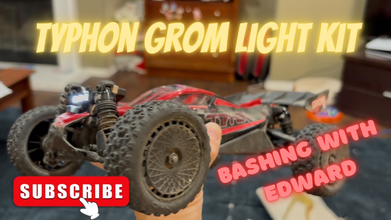 ARRMA Typhon Grom fitting a Light Kit #rccar #bashing #mod #lipo #4x4