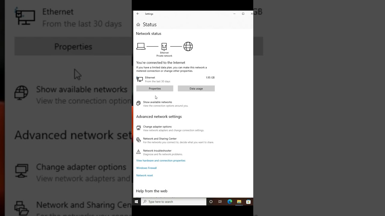 How to network reset in windows 10