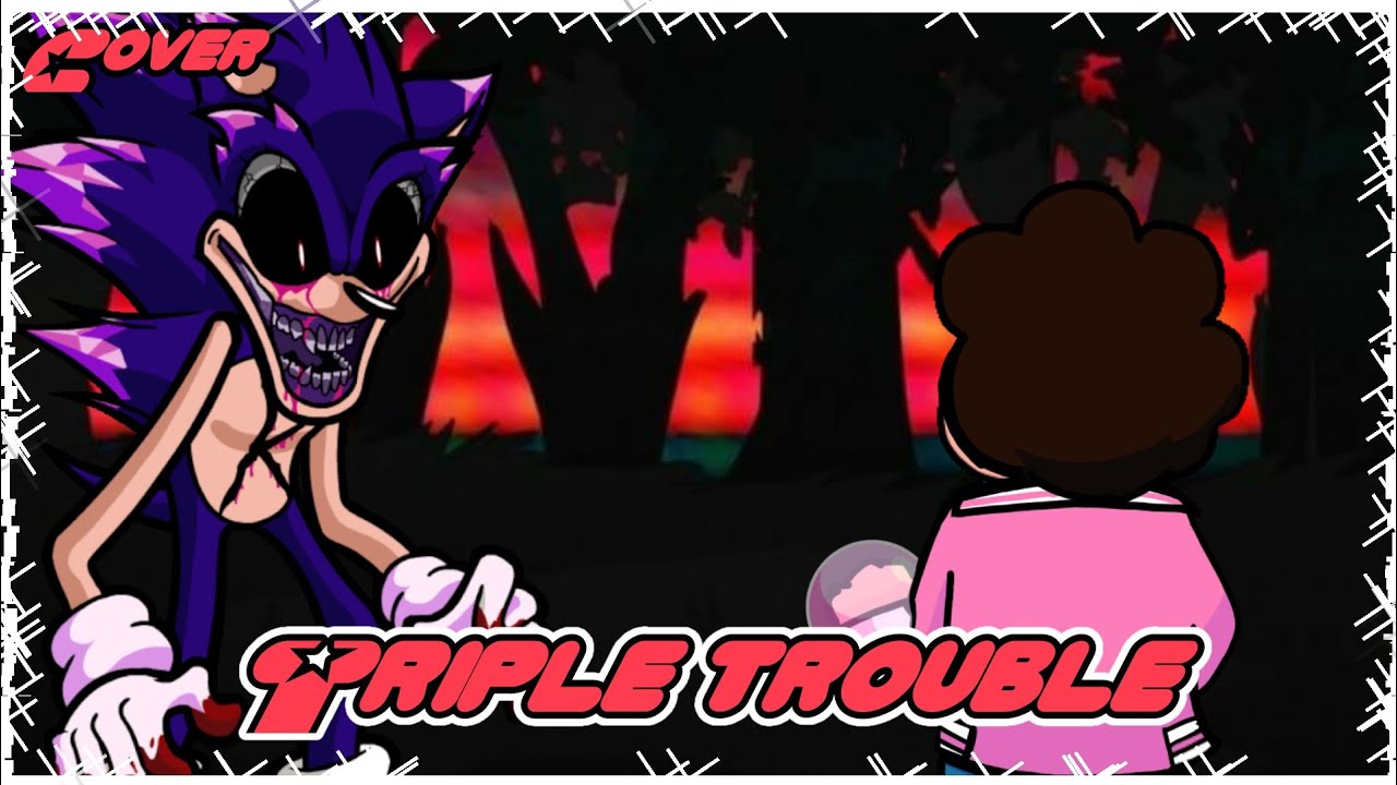 Friday Ninght Funkin' Vs Sonic.exe Triple trouble Team Sonic vs Cristal Gems cover
