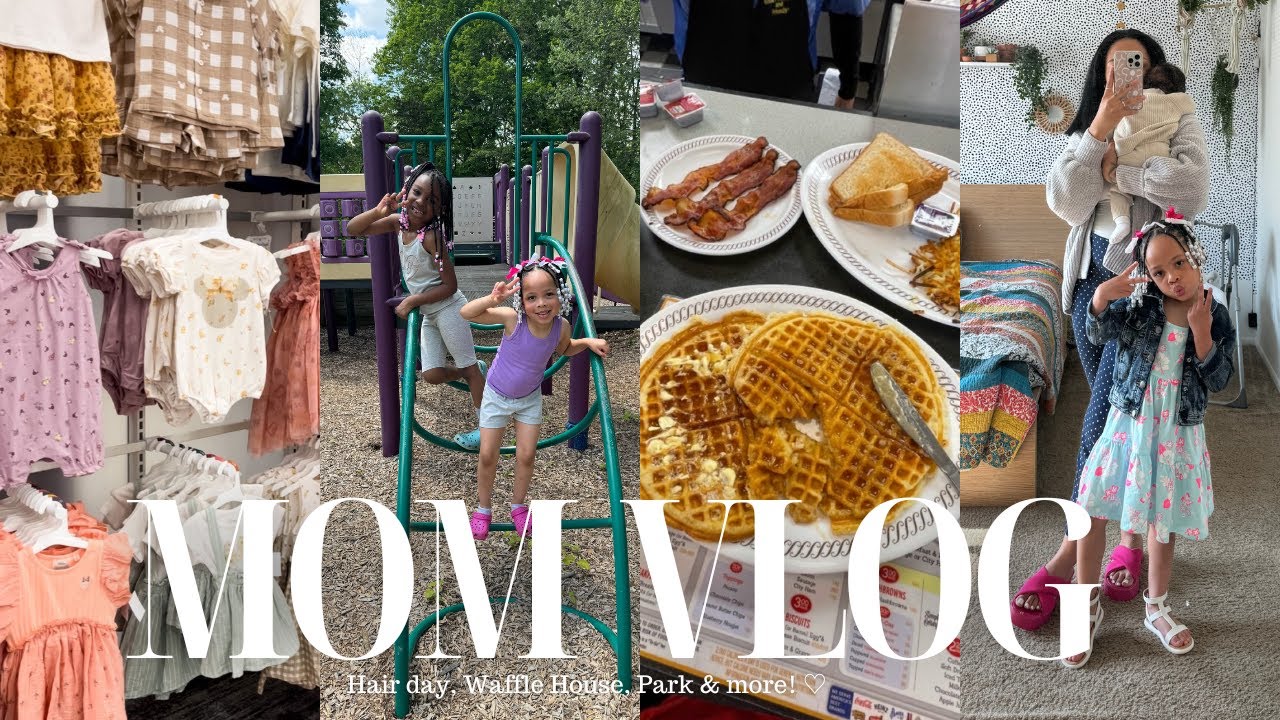 MOM VLOG | HAIR DAY FOR SUMMER, SHOPPING, PARK & MORE ♡