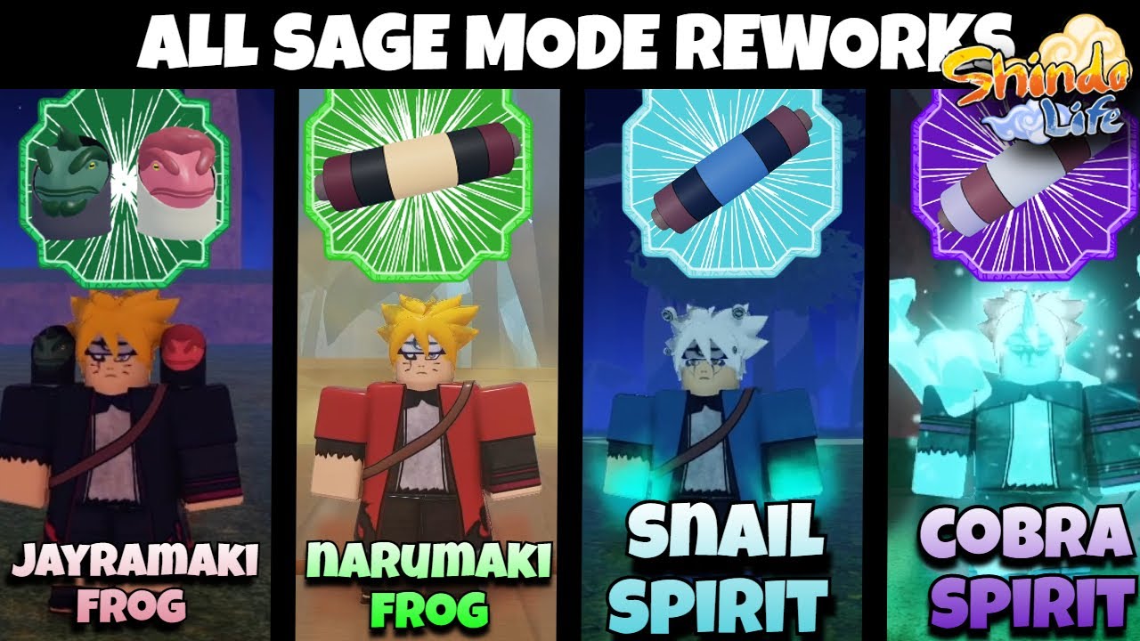 Jayramaki, Narumaki Frog Spirit, Snail Spirit, and Cobra Spirit Awaken Shindo Life Showcase