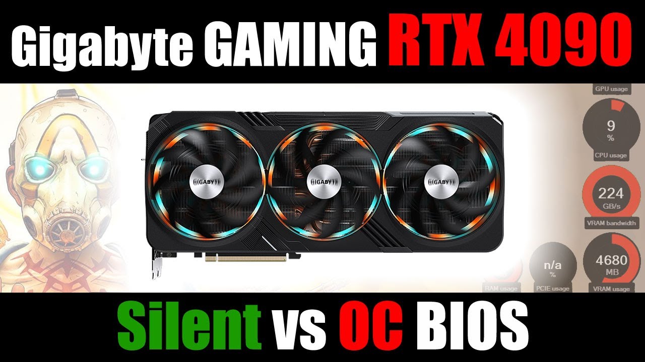 Gigabyte RTX 4090 GAMING OC | Silent vs OC BIOS
