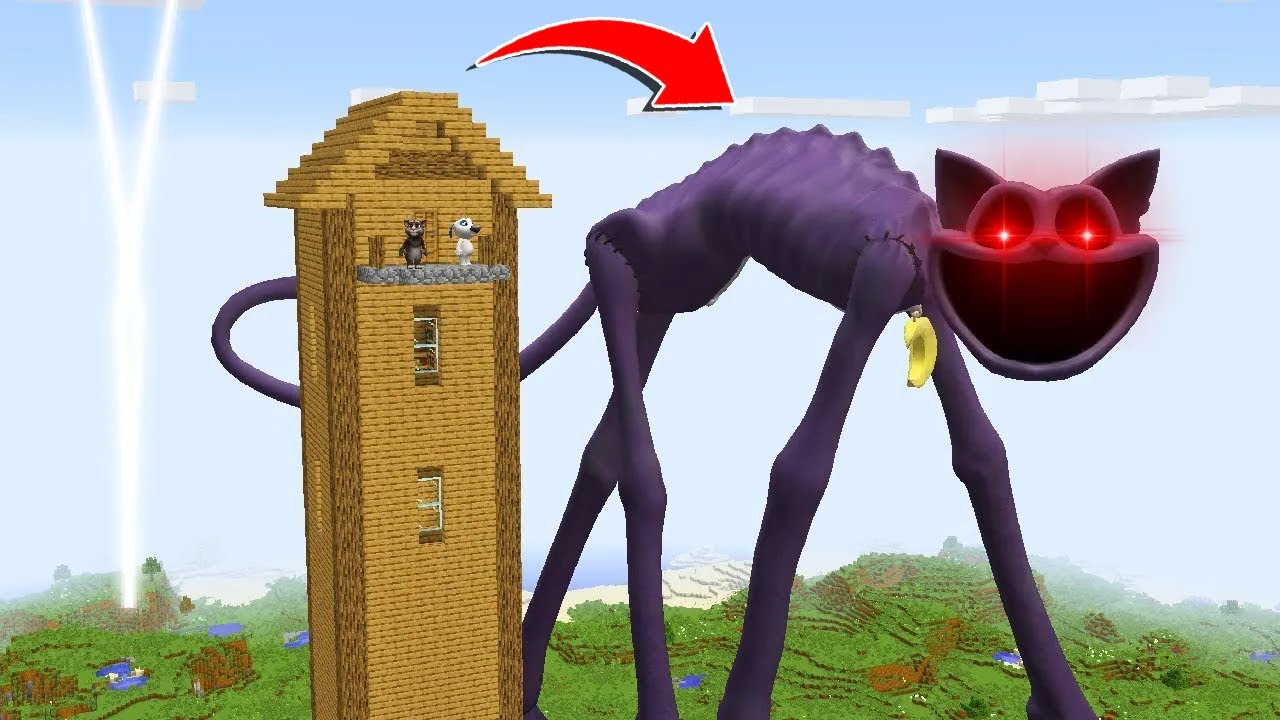 RETURN OF SHIN CATNAP 😱😱 in Minecraft Part 2   Minecraft Horror