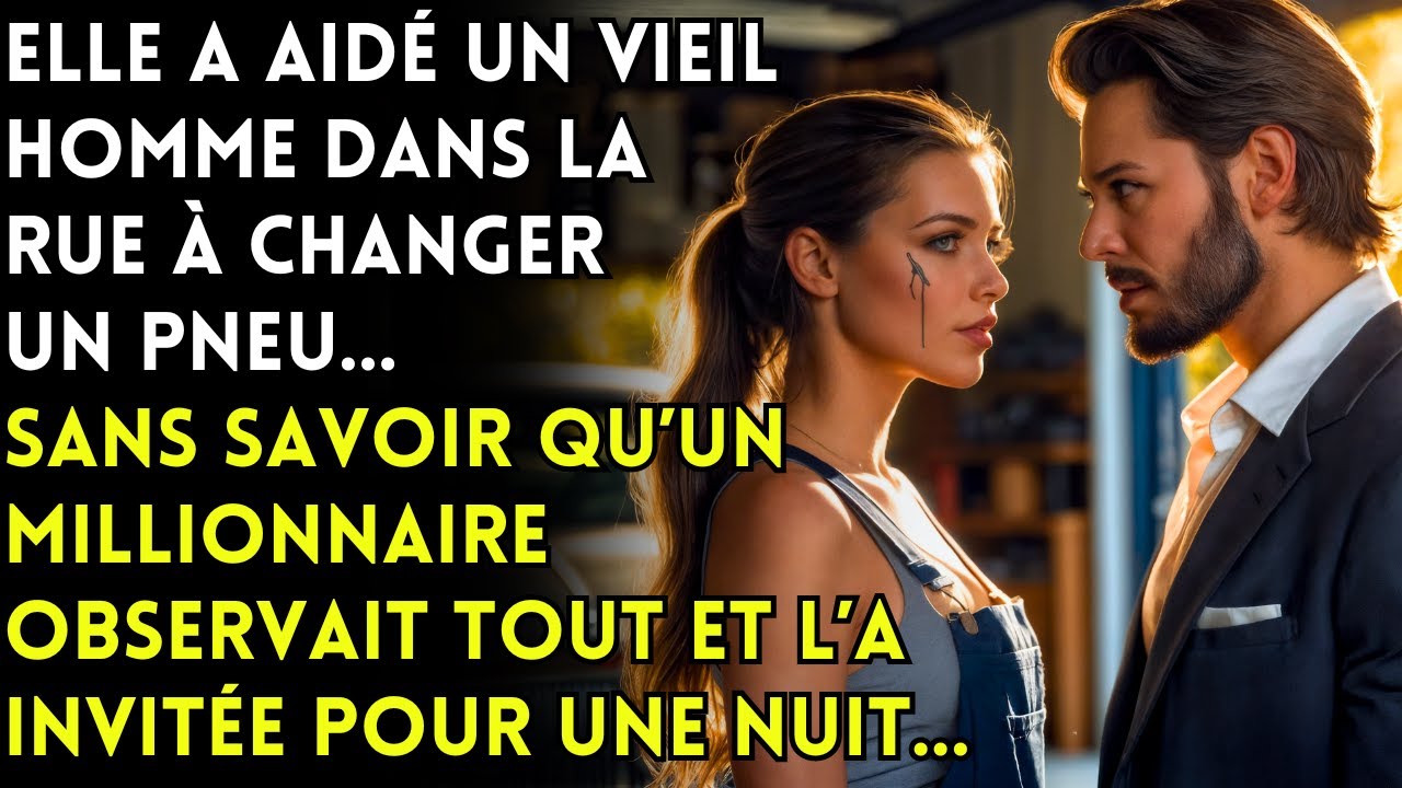 VIERGE DE 25 ANS AIDE UN VIEUX MONSIEUR&hellip; LE MILLIONNAIRE DU GARAGE TOMBE AMOUREUX ET LUI PROPOSE&hellip;