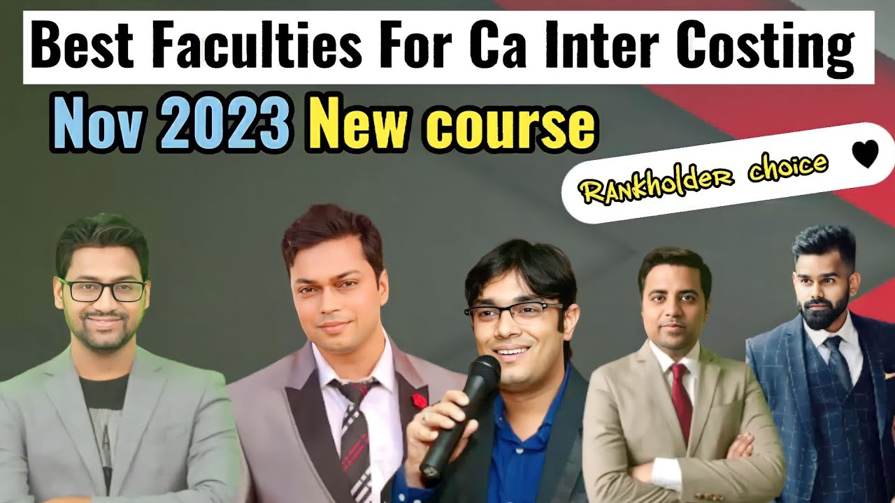 Best Faculties For CA Inter Costing Nov 2023|| Honest Review🔥#caintercosting #canewscheme