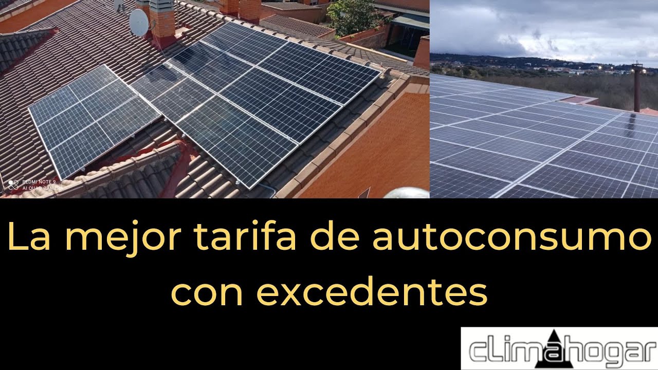La mejor tarifa de autoconsumo con excedentes