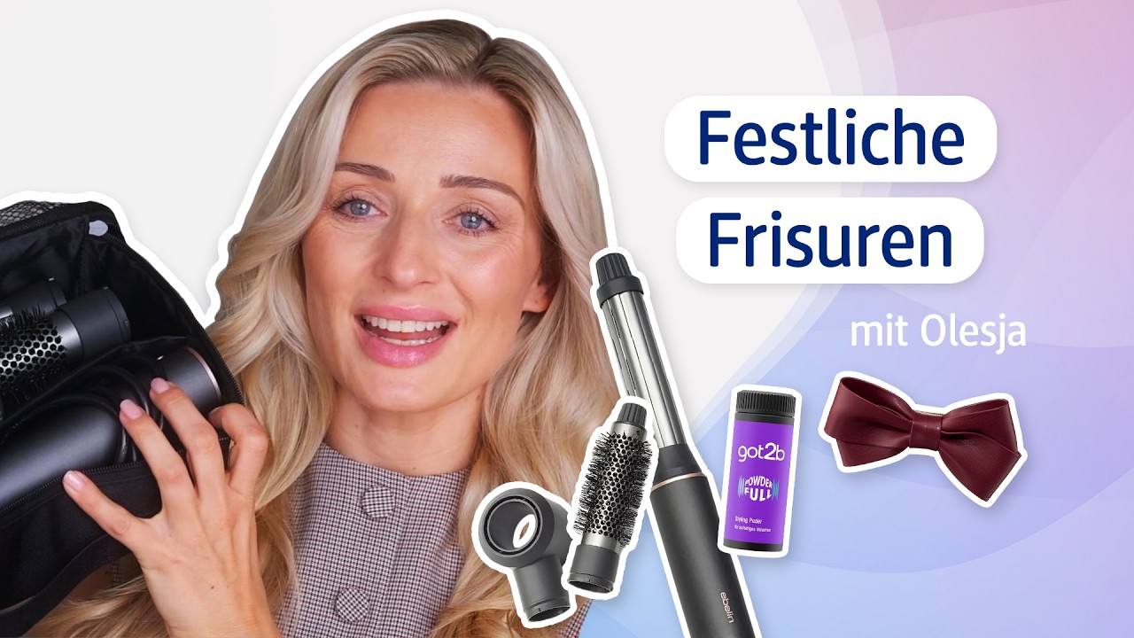Festliche Frisuren f&uuml;r die Feiertage mit Olesja ❄️