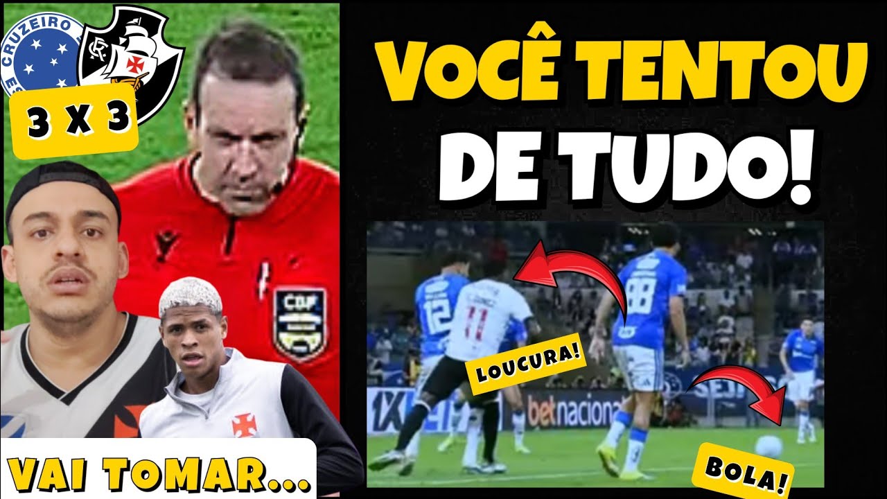 ARBITRAGEM 3 X 3 VASCO! O QUE ACONTECEU NO MINEIRÃO PRECISA SER INVESTIGADO! |BARROS! RIDÍCULO IRMÃO