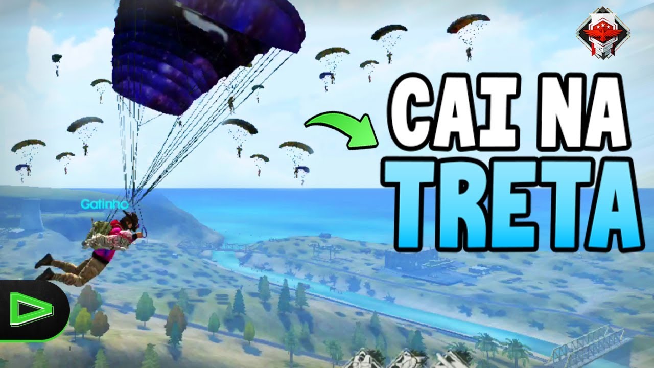 CAI NA MAIOR TRETA NO FREE FIRE!!! SOLO VS SQUAD