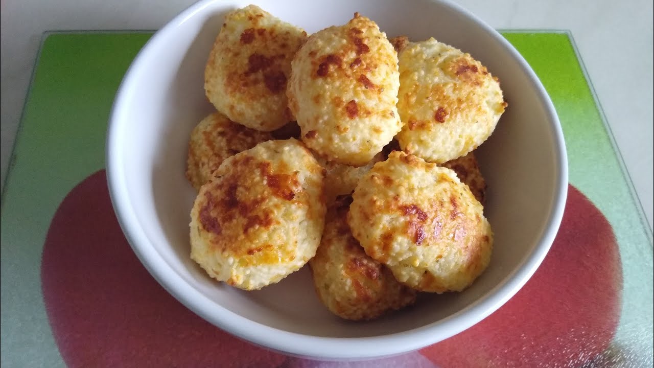PÃO DE QUEIJO FEITO COM TAPIOCA NA AIRFRYER