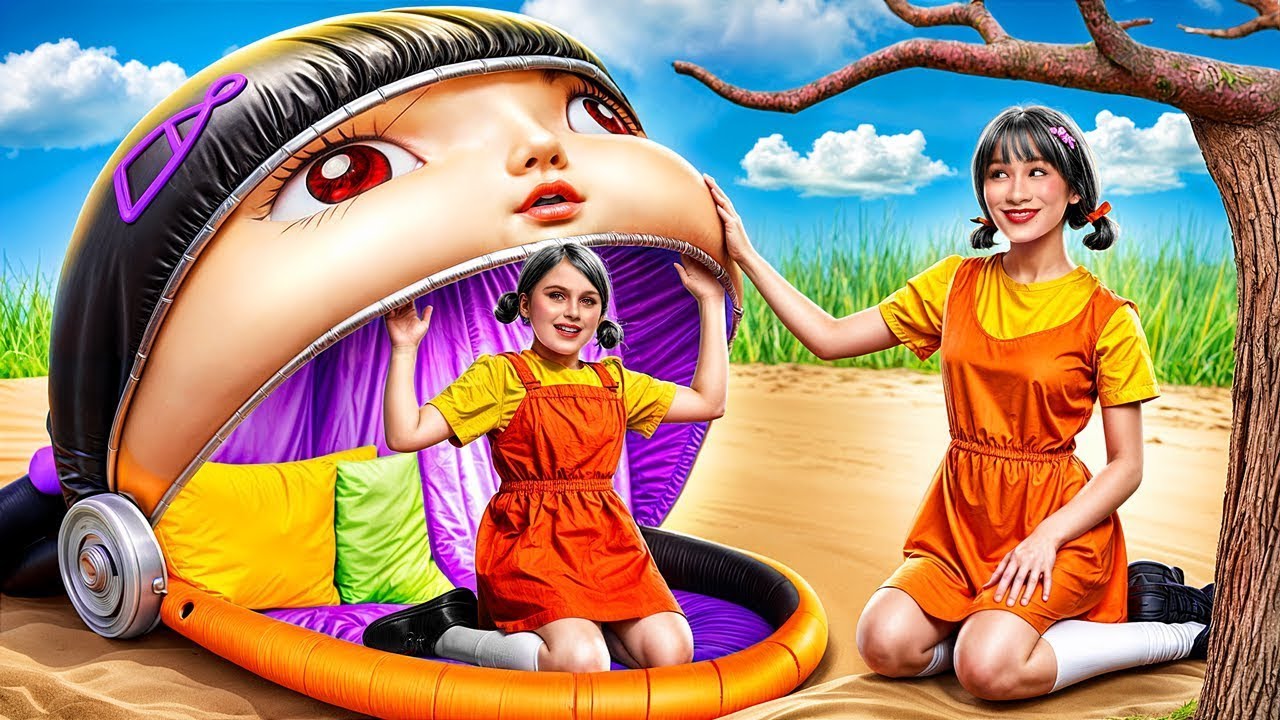 سرير بدورين من سكويد جيم! بنينا بيت صغير لعروسة سكويد جيم!