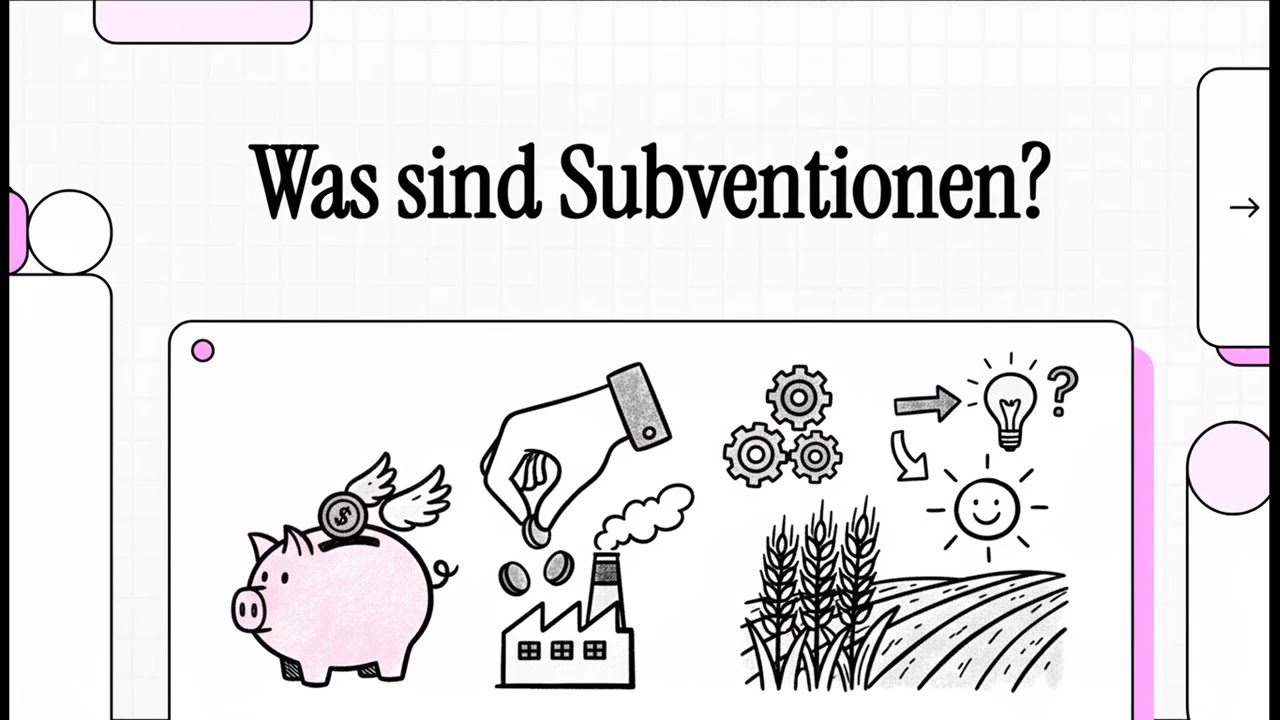 Was sind Subventionen? | EINFACH ERKL&Auml;RT