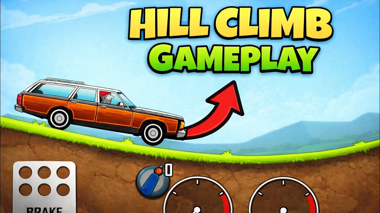 Hill Climb Racing Gameplay | Family Car on Countryside & Highway
