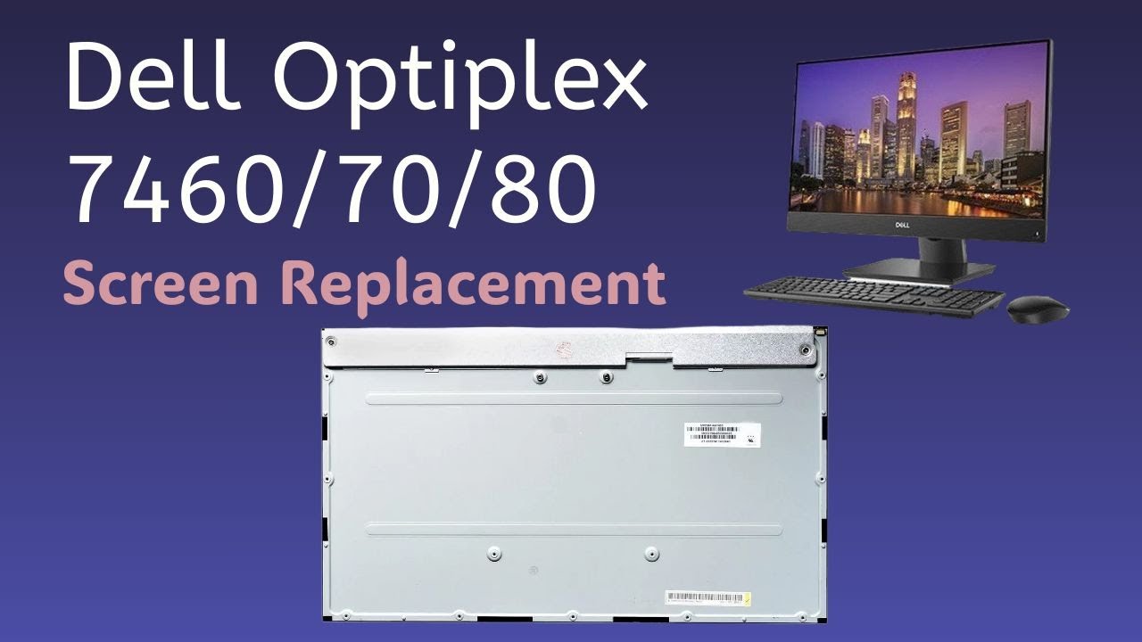 dell optiplex 7460 aio screen replace || how to replace screen in dell 7480 aio