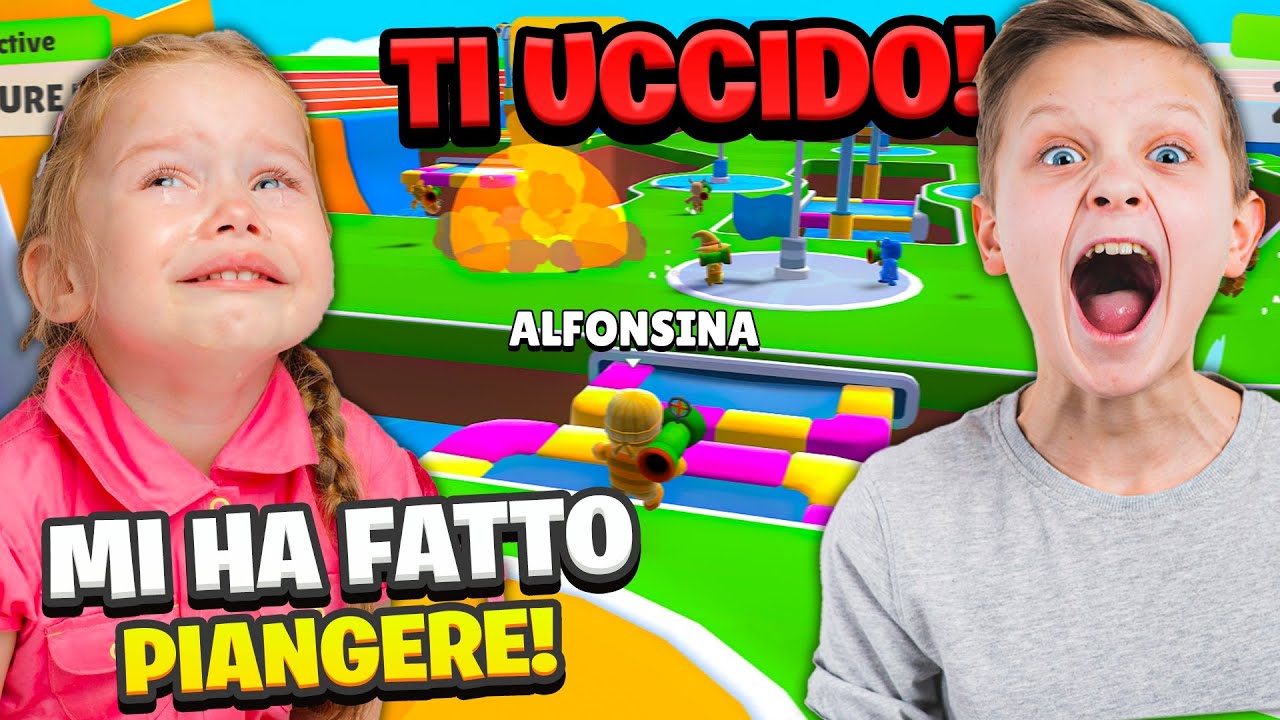 FACCIO PIANGERE la RAGAZZA di ALFONSINO e LUI IMPAZZISCE...🤣su STUMBLE GUYS ITA