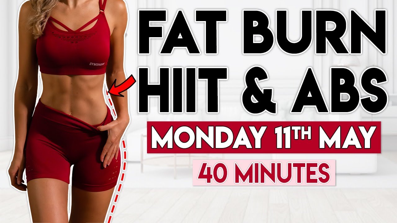 FAT BURN HIIT CARDIO and ABS | 40 minute Home Workout