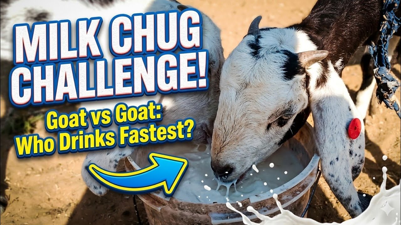 Apni form per kuchh bakriyon Ne bacche De diye // goat vs goat who Drinks fastest  // @PetHouse786 