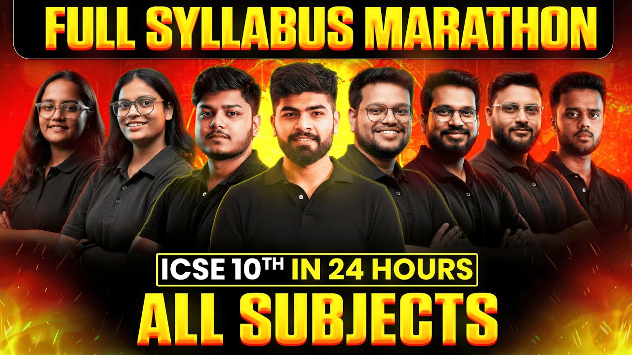 🔥 All Subjects Marathon | FULL ICSE Class 10 Syllabus | Boards 2026