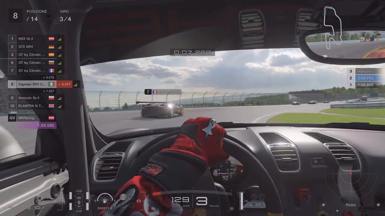 Gran Turismo 7 gara oline watkins glen porsche gr4