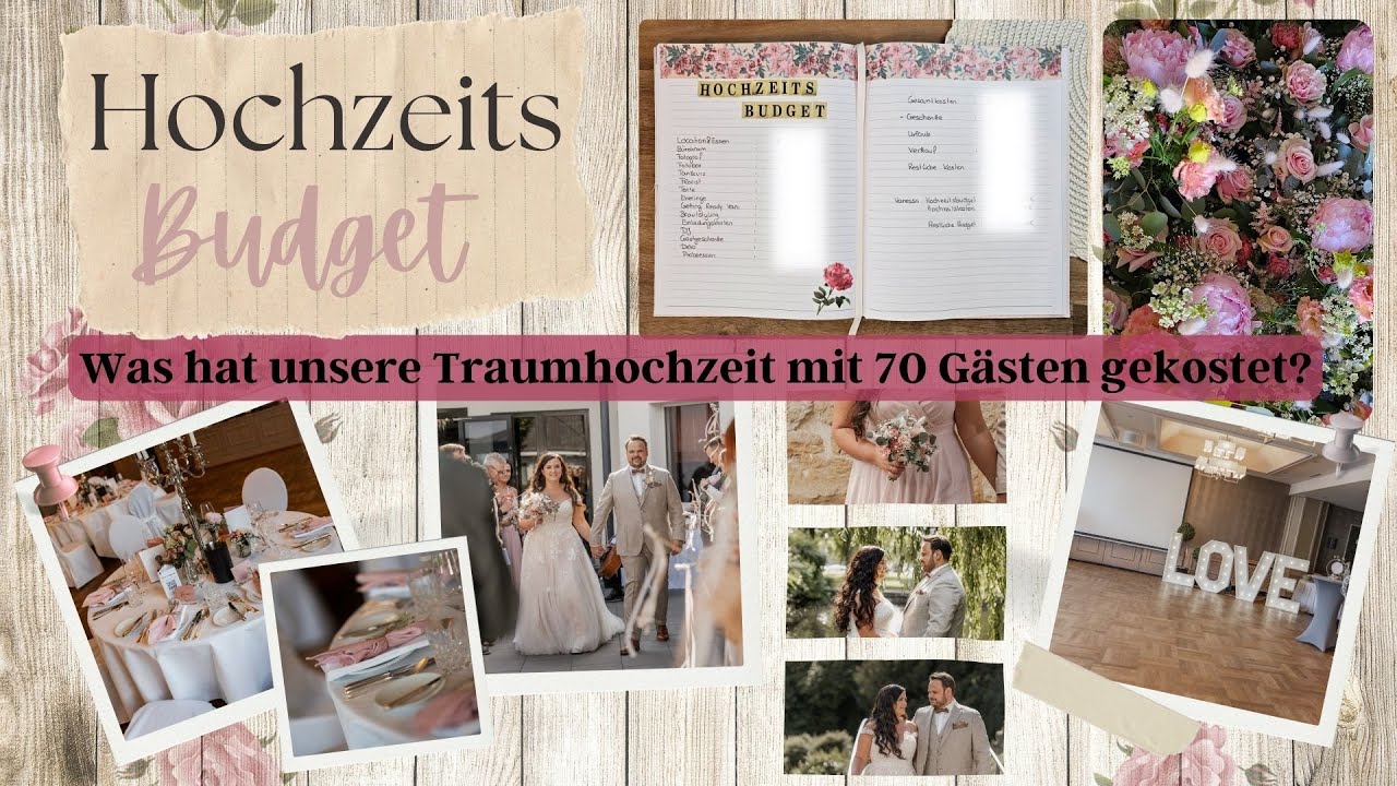 Unser Hochzeitsbudget💍Was hat unsere Traumhochzeit mit 70 Gästen gekostet?❤️ALLE Ausgaben &Einnahmen