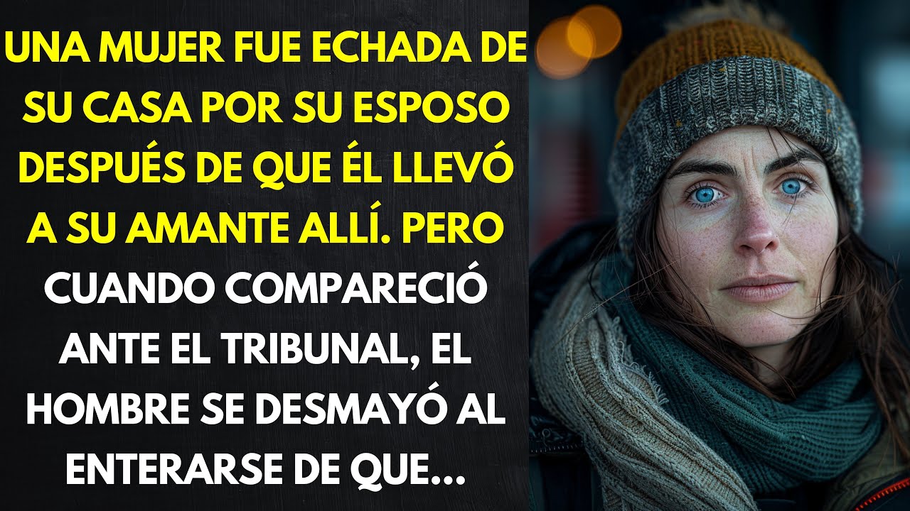 Una mujer fue echada de su casa por su esposo después de que él llevó a su amante allí. Pero cuando