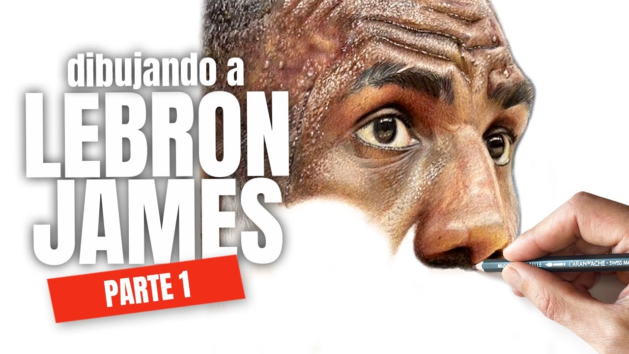 ✍ Aprende a usar tus LÁPICES de COLORES | Dibujando a Lebron James | Parte 1